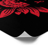 Zonnebloem HIV Aids Hersenaneurysma Stroke Cool Aw Poster (Hoek)