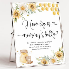 Zonnebloem hoe groot is het poster van mama's buik