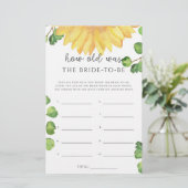 Zonnebloem Hoe oud was de bruid om te worden (Staand voorkant)