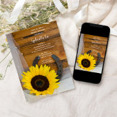 Zonnebloem Hoefijzer Land Western Vrijgezellenfees Kaart