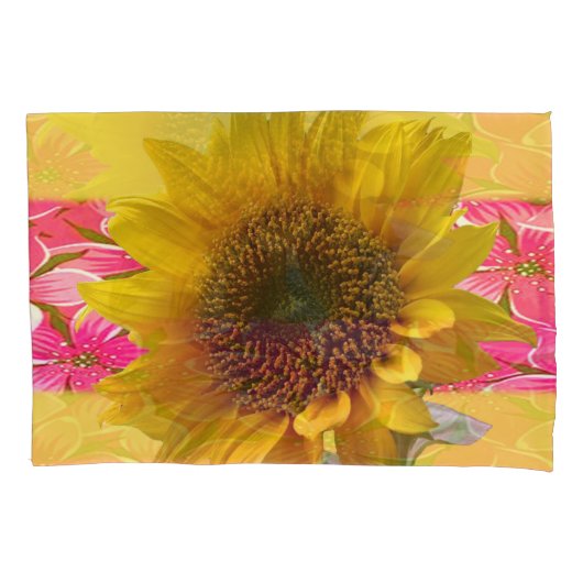 Zonnebloem Hoesje Kussensloop (Voorkant)