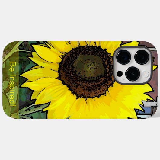 Zonnebloem Hoesje-Mate iPhone Case (Achterkant (horizontaal))