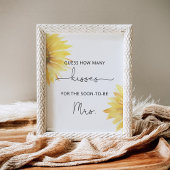 Zonnebloem hoeveel kusjes bruidsborrel spel poster