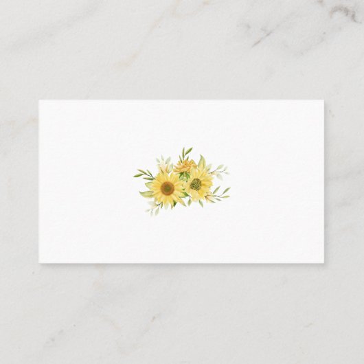 Zonnebloem Hoeveel kussen Vrijgezellenfeest kaarts Plaatskaartje (Achterkant)