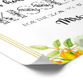 Zonnebloem hoeveel kussen vrijgezellenfeest wild poster (Hoek)