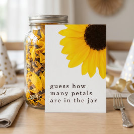 Zonnebloem Hoeveelheid 18e Verjaardagsfeest Spelka Kaart