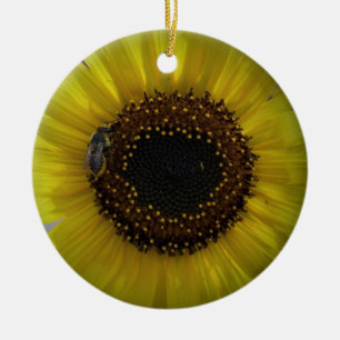Zonnebloem hommel Bee 01 Ornament