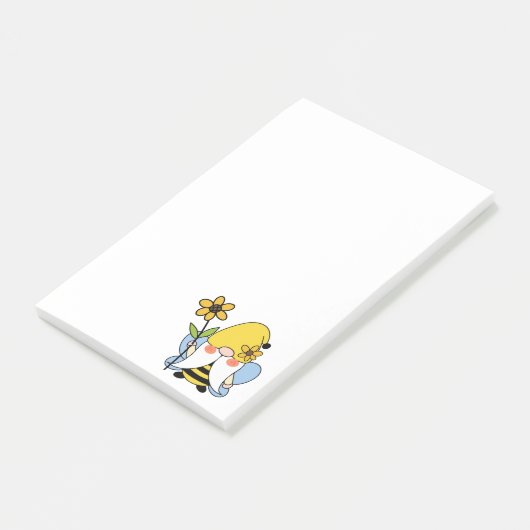Zonnebloem Hommeltje Kabouter Notities Post-it® Notes (Schuin)