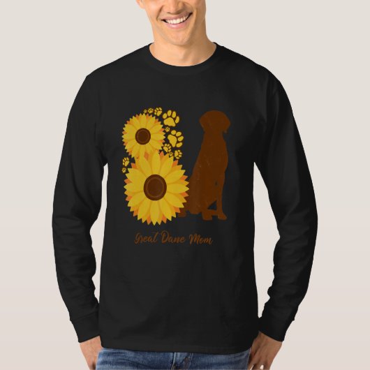 Zonnebloem Hondenmoeder - Dogge Argus T-shirt (Voorkant)