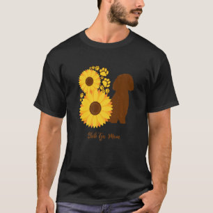 Zonnebloem Hondenmoeder - Shih Tzu Premium T-shirt