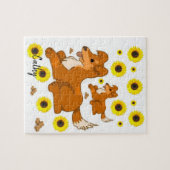 Zonnebloem Hondenpuzzels Legpuzzel (Horizontaal)