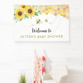 Zonnebloem Honey Bee Baby shower Spandoek