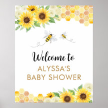 Zonnebloem Honey Bee Baby shower Welkom