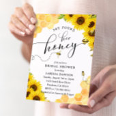 Zonnebloem Honey Bee Vrijgezellenfeest Kaart