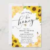 Zonnebloem Honey Bee Vrijgezellenfeest Kaart (Voorkant)