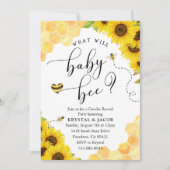 Zonnebloem Honing Bijen Geslacht onthullen Kaart (Voorkant)