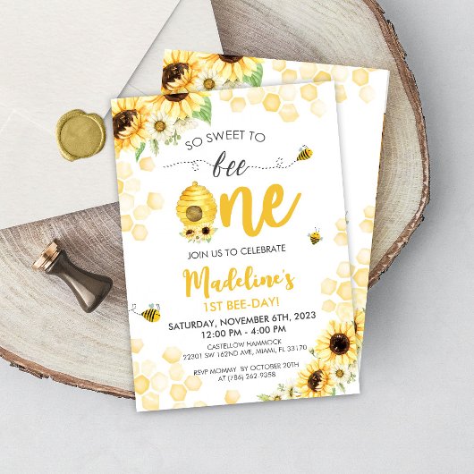 Zonnebloem honingbijendag uitnodiging