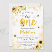 Zonnebloem honingbijendag uitnodiging (Voorkant)