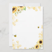 Zonnebloem honingbijendag uitnodiging (Achterkant)