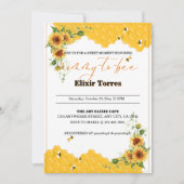 Zonnebloem Honingraat Mama-to-Bee Baby shower Kaart (Voorkant)