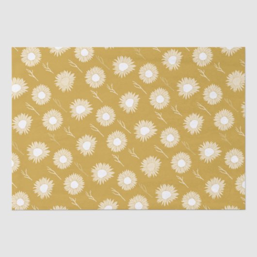 Zonnebloem hoofd bloem verpakkings papier (Voorkant)
