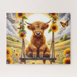 Zonnebloem Hoogland Koe Legpuzzel