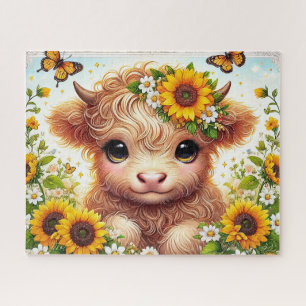 Zonnebloem Hoogland Koe Legpuzzel