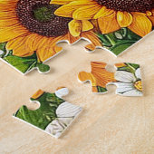 Zonnebloem Hoogland Koe Legpuzzel (Zijkant)