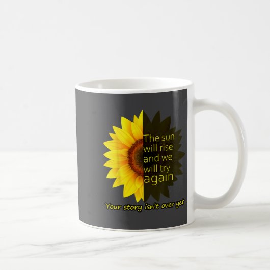 Zonnebloem Hoop Koffiemok (Rechts)