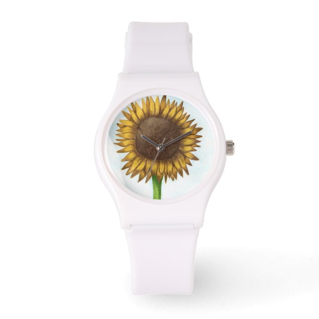  zonnebloem horloge (Voorkant)