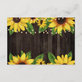 Zonnebloem Hout-lights Wedding-accommodatie Informatiekaartje (Achterkant)