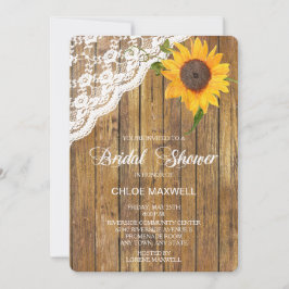 Zonnebloem Hout Vrijgezellenfeest Kaart