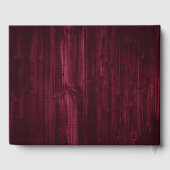 Zonnebloem Houten String Lights Bourgondische brui Gastenboek (Achterkant)