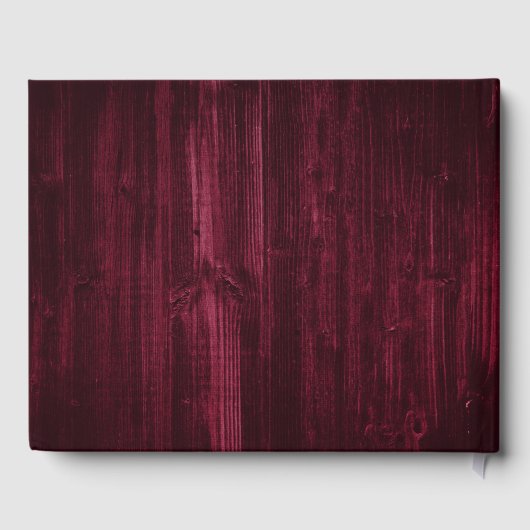 Zonnebloem Houten String Lights Bourgondische brui Gastenboek (Achterkant)