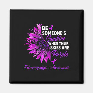 Zonnebloem Hun huid is Paarse fibromyalgie Awar Magneet