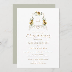 Zonnebloem Hydrangea Crest repetitie diner bruilof Kaart