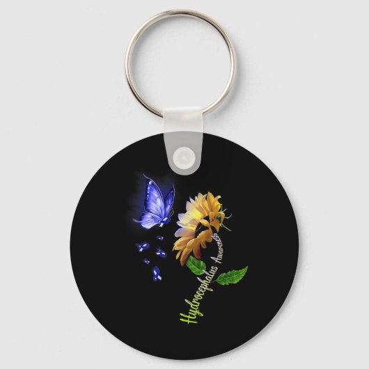 Zonnebloem Hydrocefalus Awareness 2 Sleutelhanger (Voorkant)