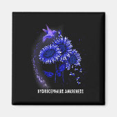Zonnebloem Hydrocefalus Awareness Magneet (Voorkant)