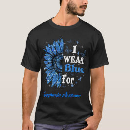 Zonnebloem I Draag blauw voor dyspraxie bewustzijn T-shirt