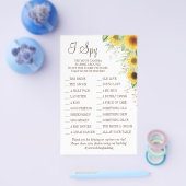 Zonnebloem I spionagekaart Flyer (Enkel)