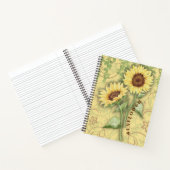Zonnebloem II Notitieboek (Binnen)