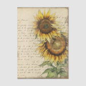  zonnebloem II Tissuepapier (Voorkant)