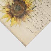 zonnebloem II Tissuepapier (Detail)