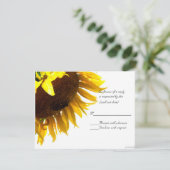 zonnebloem iii rsvp kaartje (Staand voorkant)