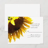 zonnebloem iii rsvp kaartje (Voorkant / Achterkant)