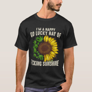 Zonnebloem, ik ben blij dat ik geluk heb met de gr t-shirt