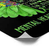 Zonnebloem Ik ben de geestelijke gezondheidsvoorli Poster (Hoek)