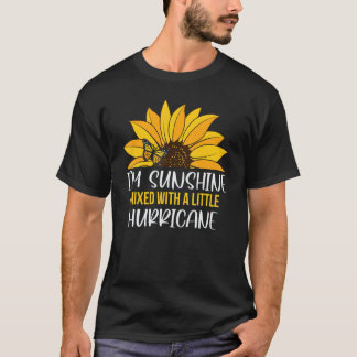 Zonnebloem ik ben zonneschijn gemengd met een kle t-shirt