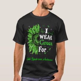 Zonnebloem Ik Draag groen voor Kabukisyndroom T-shirt