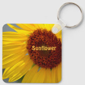 Zonnebloem ik draag mijn zon met mij persoonlijk sleutelhanger (Achterkant)